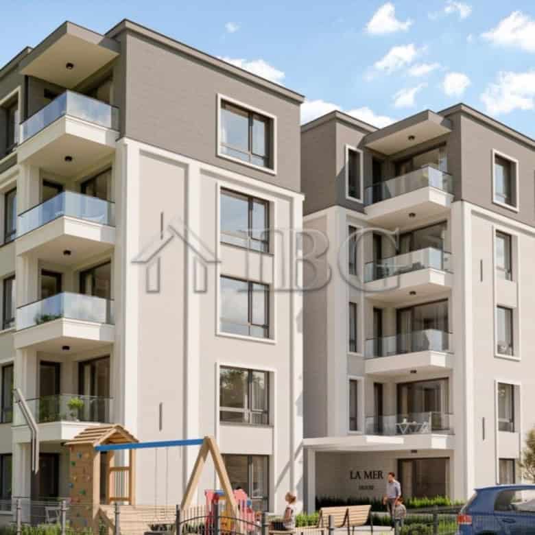 Modern apartment in La Mer House, Ravda, with installment payment options near the beach.