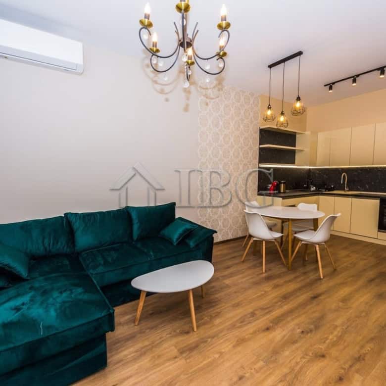 Modern 1-bedroom apartment in Lazur District, Burgas with garage and stylish interior.