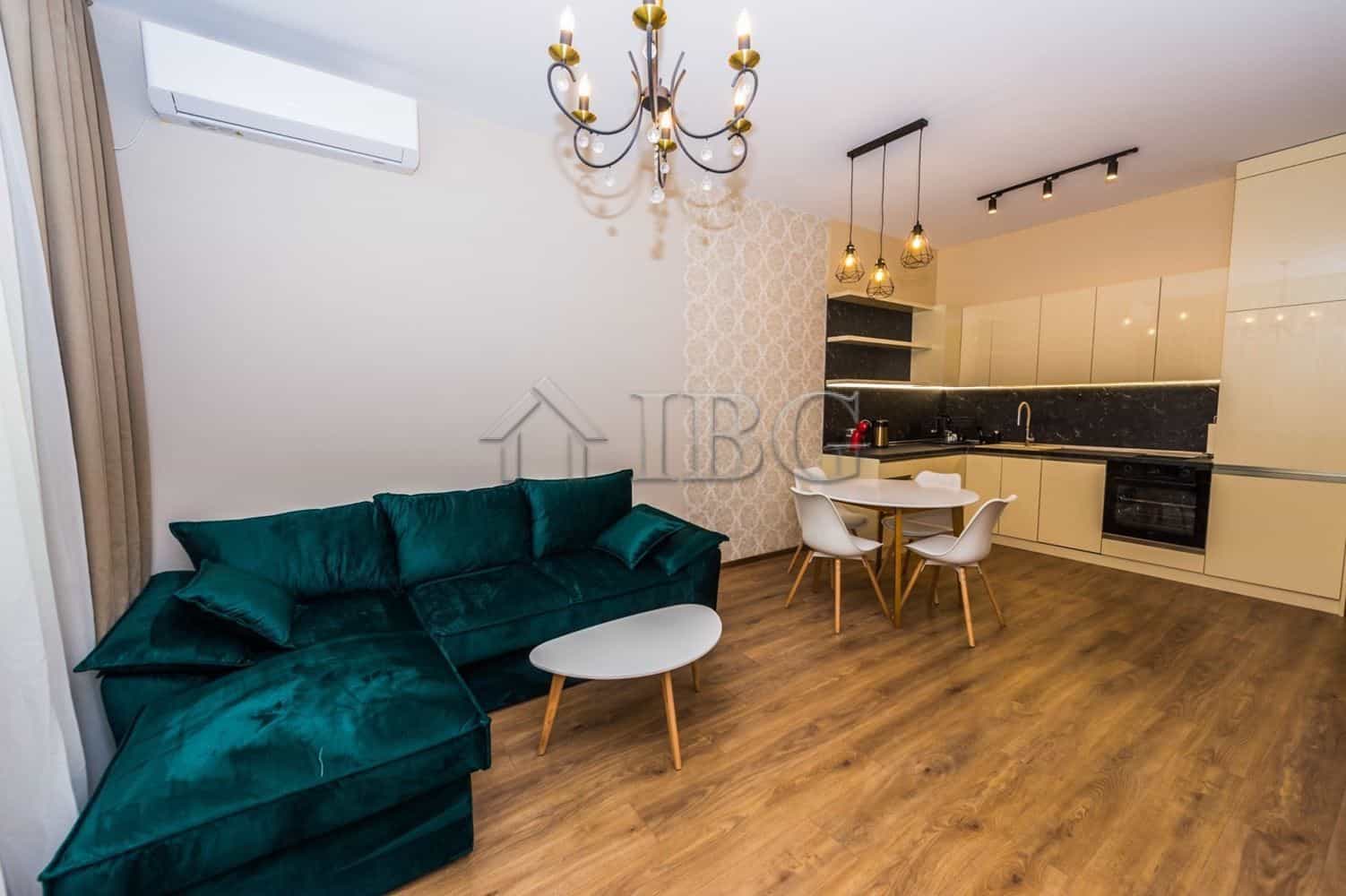 Modern 1-bedroom apartment in Lazur District, Burgas with garage and stylish interior.