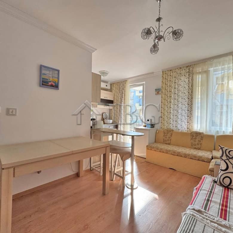 Bright studio apartment with balcony in Magnolia Residence 2, Sunny Beach.