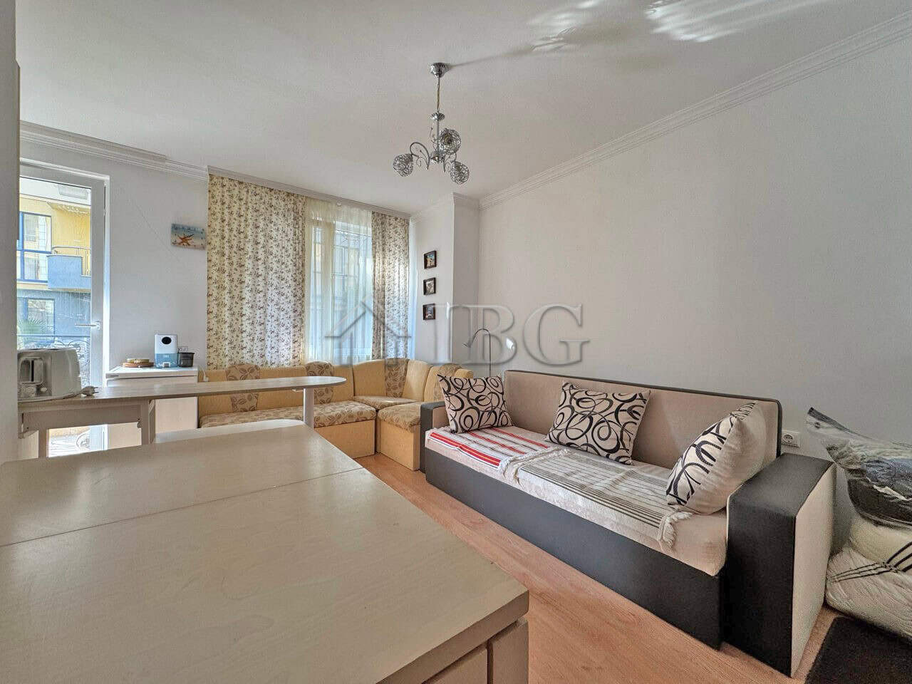 Bright studio with balcony in Magnolia Residence 2, Sunny Beach, ideal for investment or personal li.