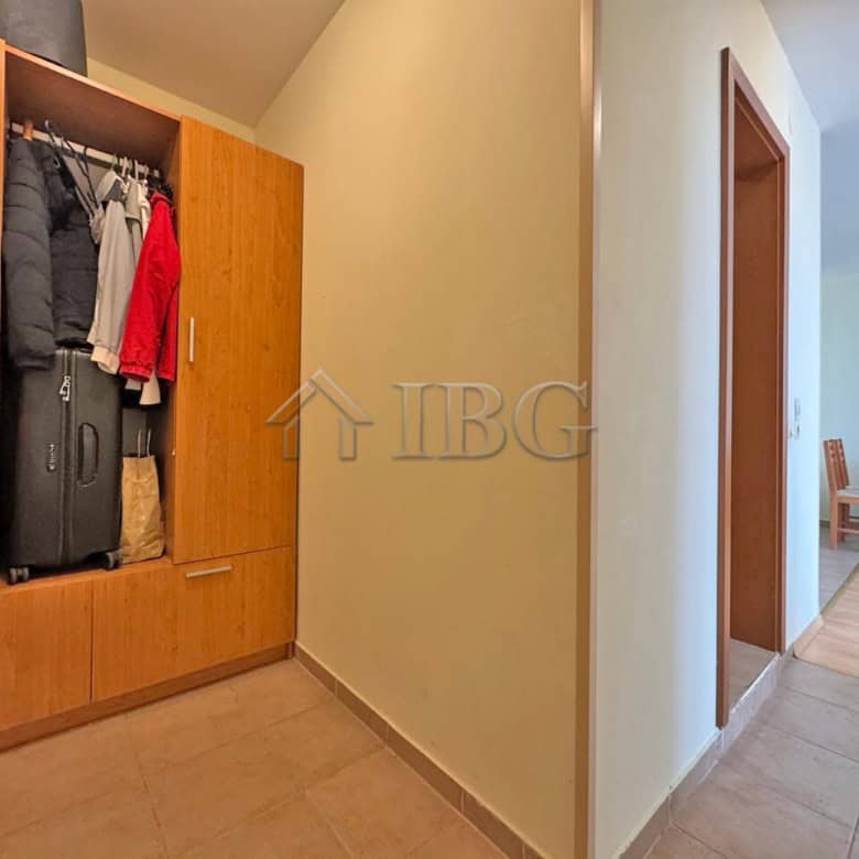 Apartment with pool view and wardrobe in Nessebar Fort Club, Sunny Beach.