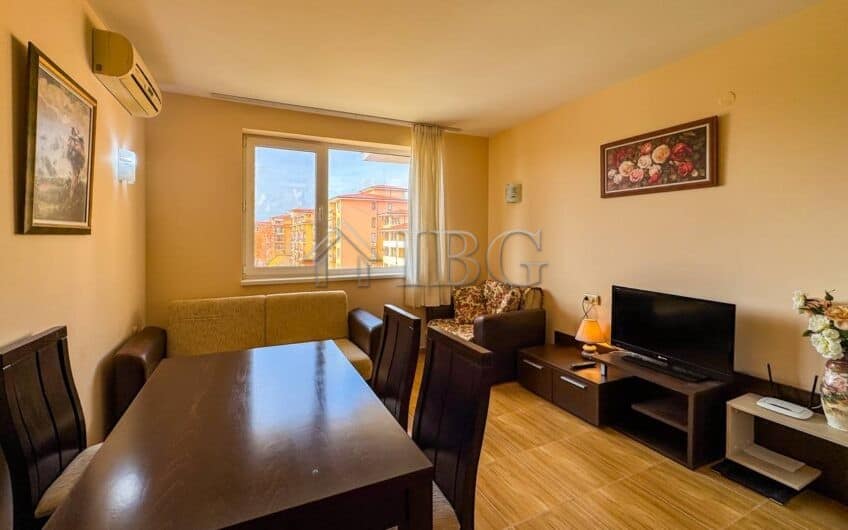 Interior view of a 1-bedroom apartment near the beach in Sveti Vlas, Bulgaria.