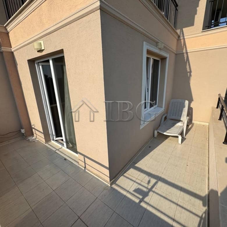 Balcony view of a maisonette apartment at VIP Zone Complex, Sunny Beach, with outdoor seating.