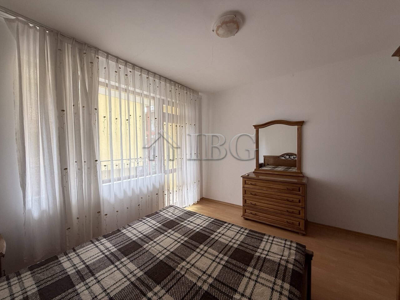 Bright interior of a one-bedroom apartment in Tili Complex, Aurelia District, Nessebar.