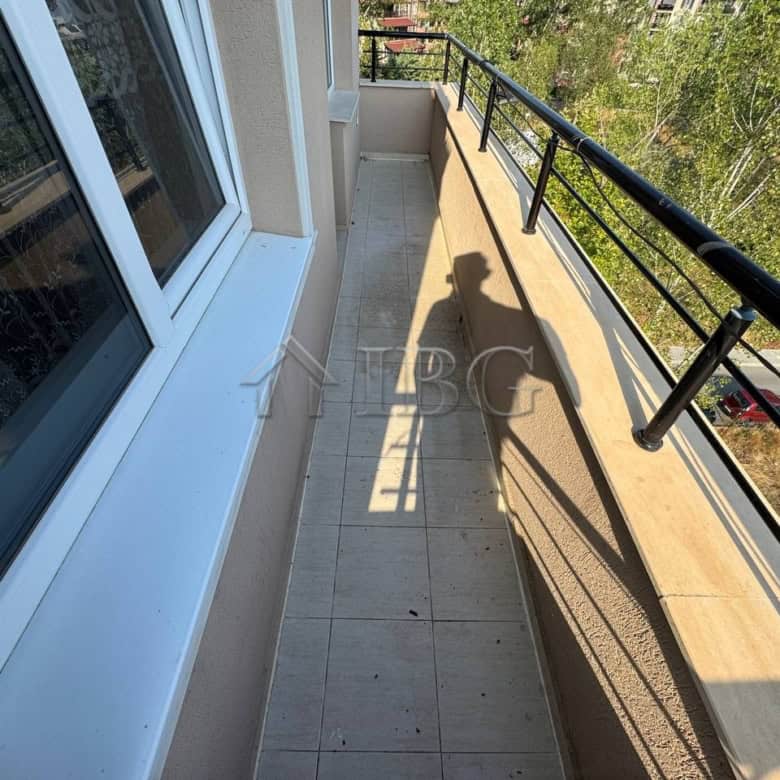 Balcony of a maisonette apartment in VIP Zone Complex, Sunny Beach, offering outdoor space and beaut.