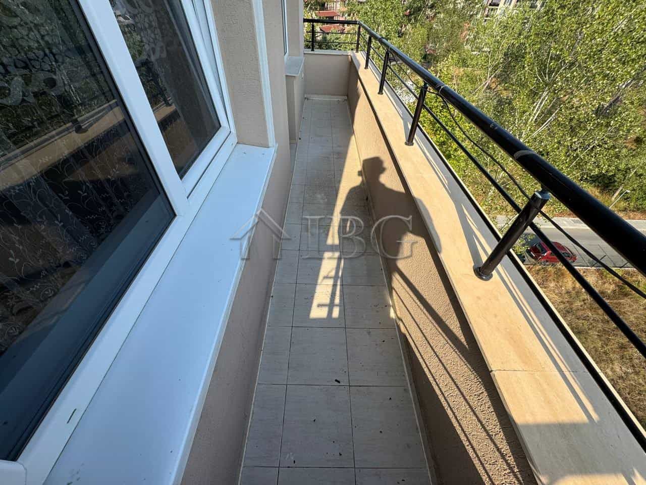 Balcony of a maisonette apartment in VIP Zone Complex, Sunny Beach, offering outdoor space and beaut.