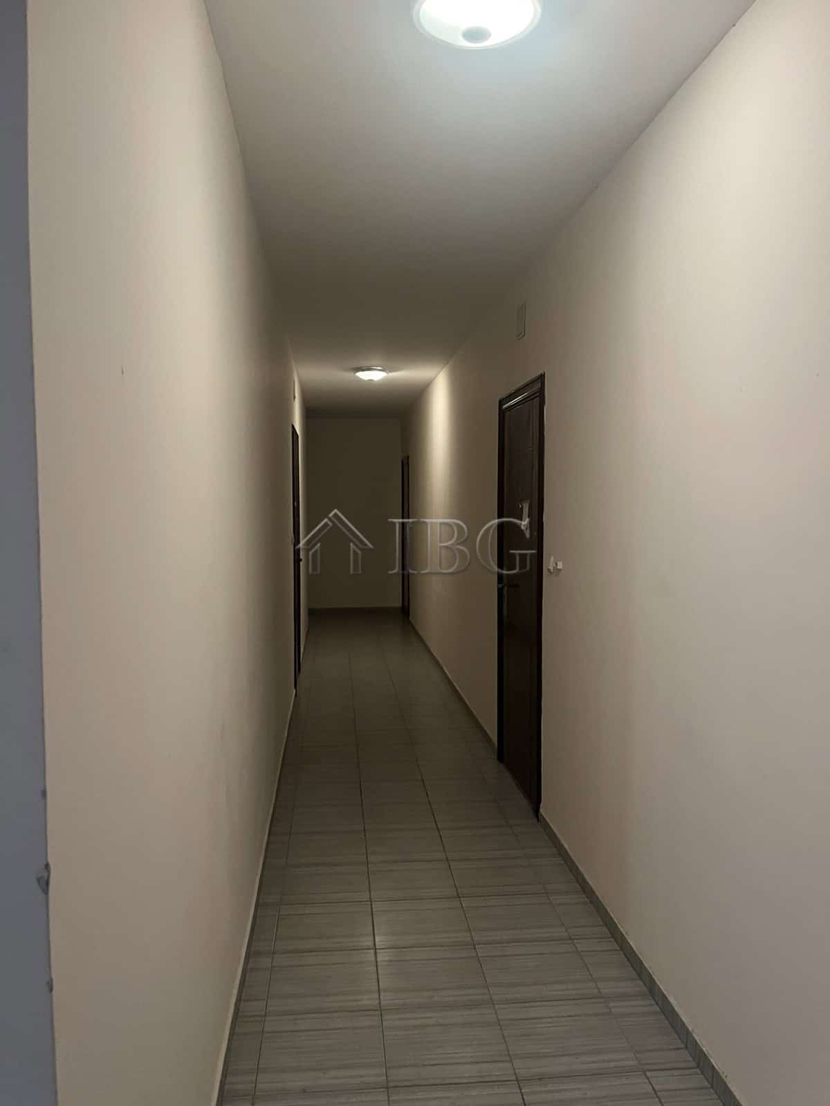 Bright corridor inside a 1-bedroom apartment at Balkan Breeze 2, Sunny Beach.