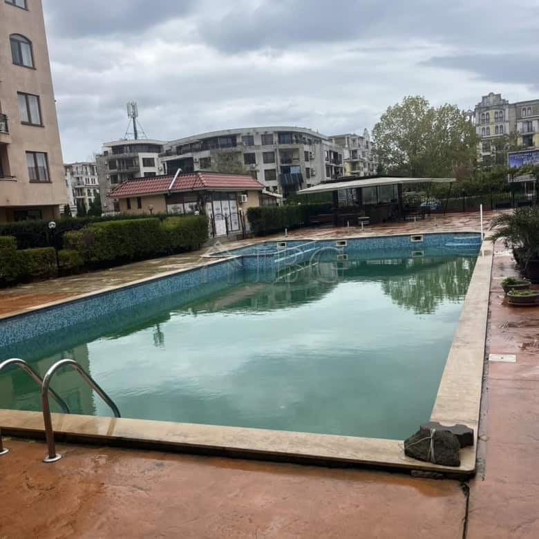 Pool area at Balkan Breeze 2, Sunny Beach, Bulgaria.
