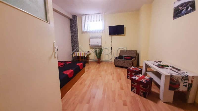 Comfortable 1-bedroom apartment in Drujba 2, Ruse city, featuring a living area, small dining space,.