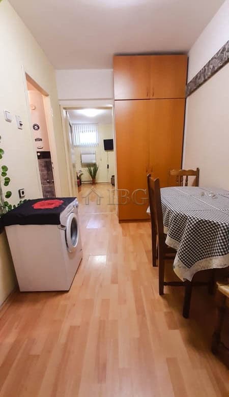 Apartment interior with living space, dining area, and kitchen in Drujba 2, Ruse city.