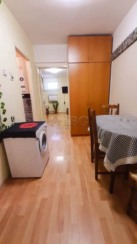 Apartment interior with living space, dining area, and kitchen in Drujba 2, Ruse city.