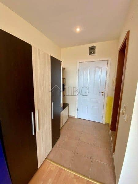Cozy furnished studio with balcony and park view in Nessebar Fort Club, Sunny Beach.