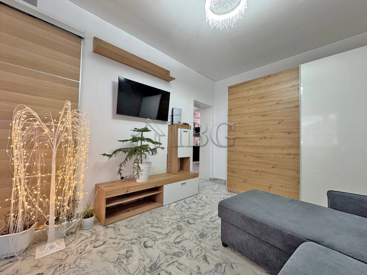 Modern 3-room apartment with a large terrace in Sunny Beach, perfect for comfortable living and outd.