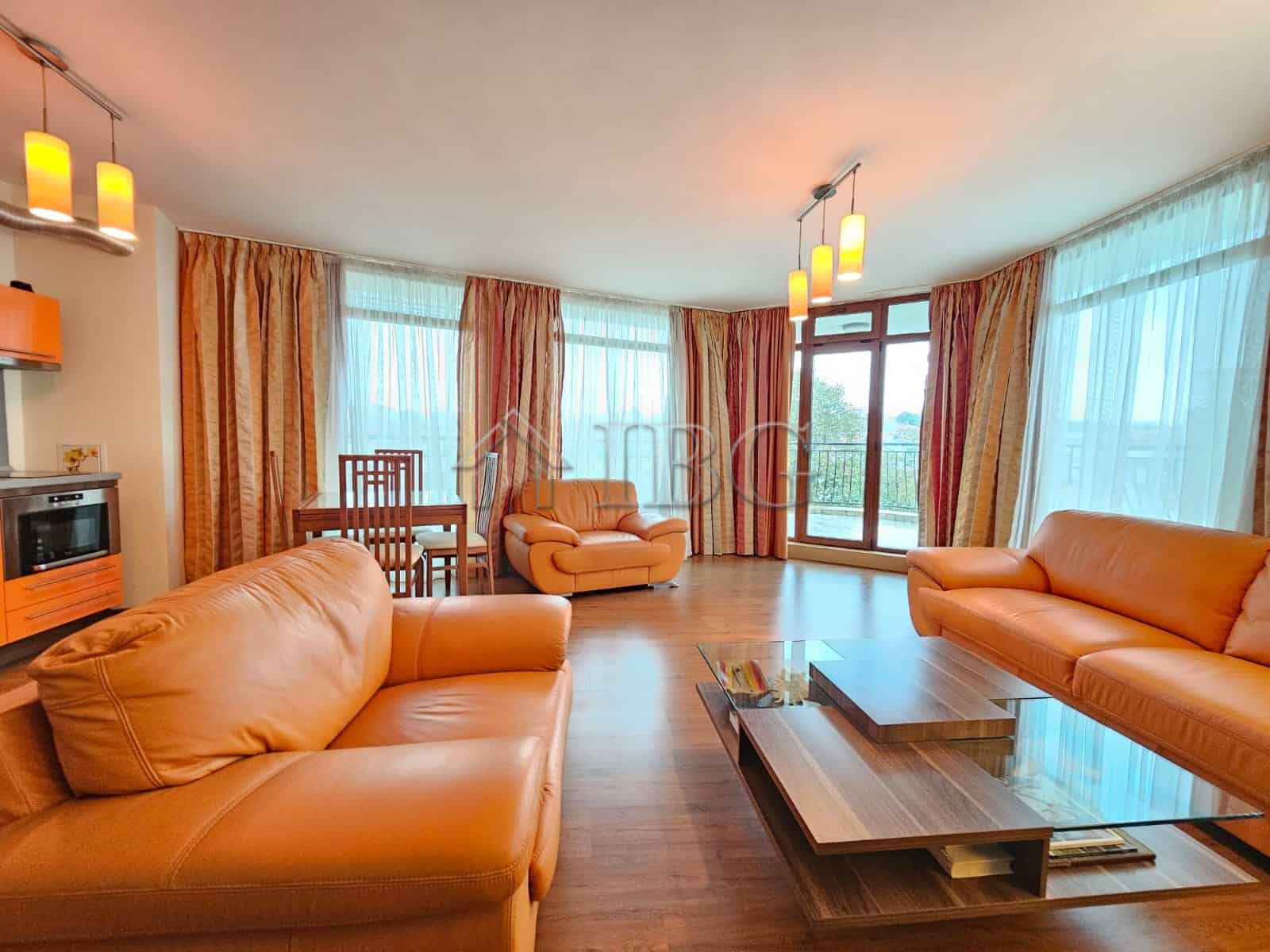 Sea view 2-bedroom apartment in Sozopol with modern interiors and spacious living area. Perfect for.