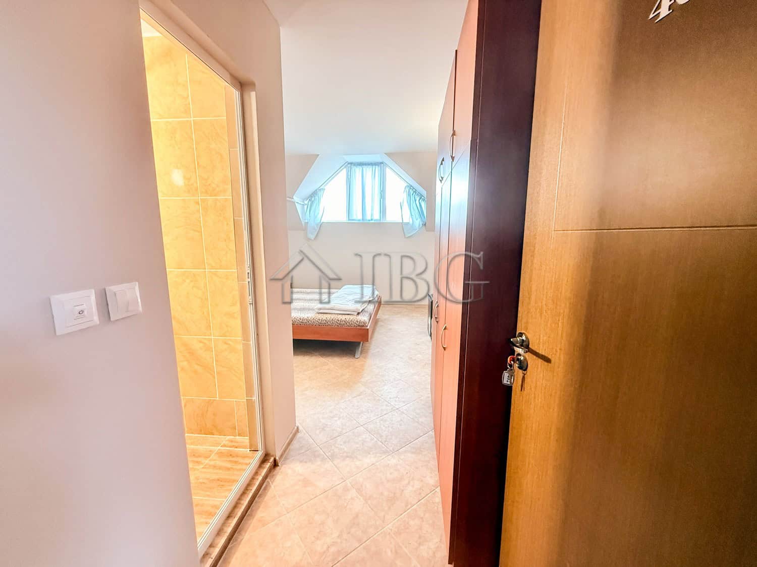 Compact storage studio with water and electricity setup in Summer Ravda.