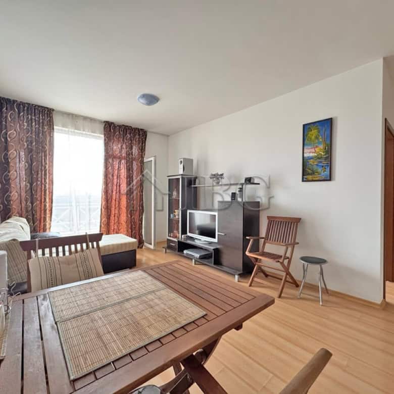 Bright 1-bedroom apartment with panoramic sea views in Sunny Beach, perfect for relaxing holidays.