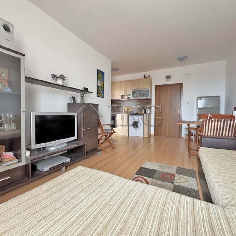 Bright 1-bedroom apartment with panoramic city views and modern furnishings. Perfect for comfortable.