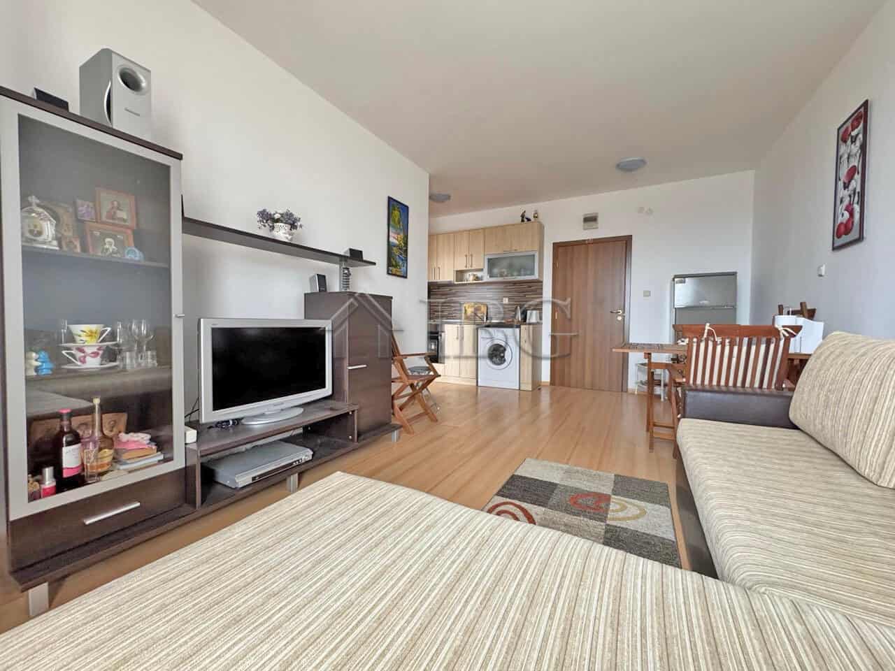 Bright 1-bedroom apartment with panoramic city views and modern furnishings. Perfect for comfortable.