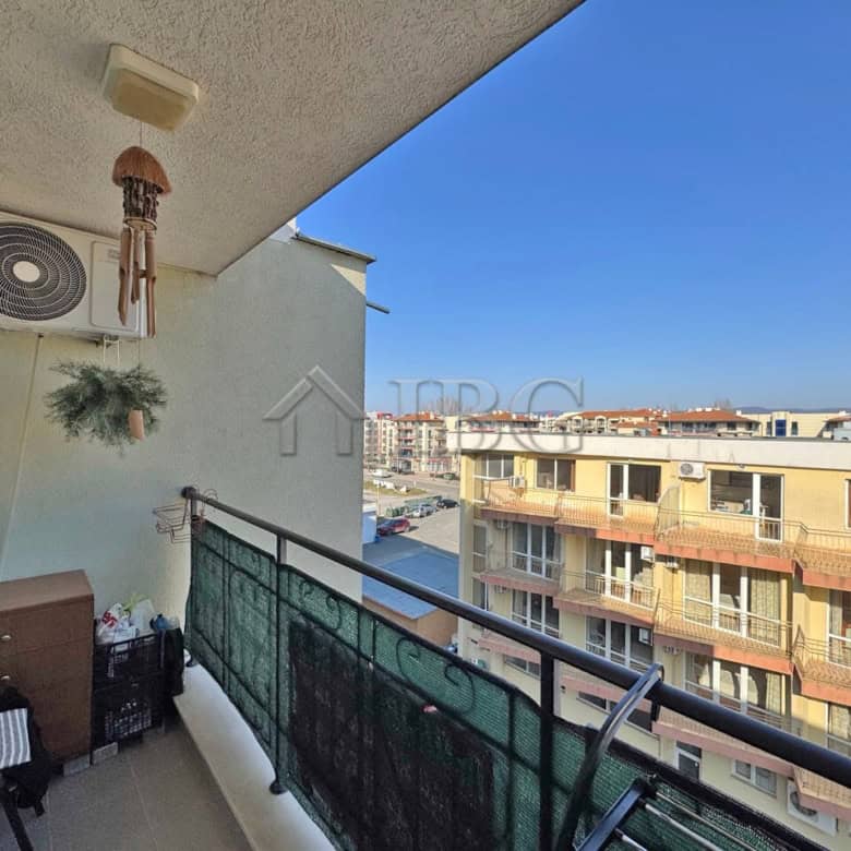 Furnished studio with balcony overlooking Sunny Beach, part of Topoli Complex, ideal for holiday or.