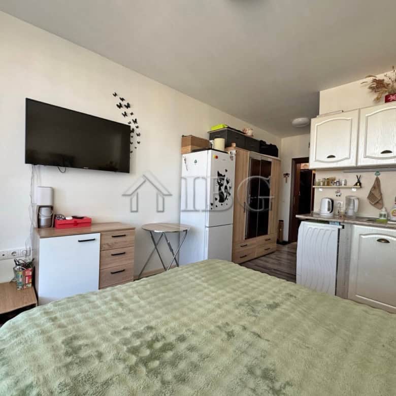 Furnished studio apartment with balcony located in Topoli Complex, Sunny Beach, offering comfortable.