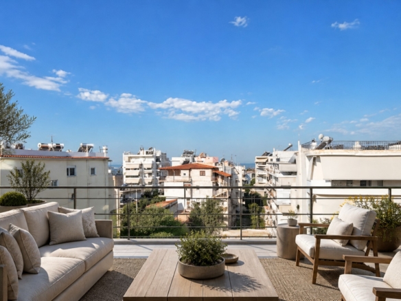 odyssey estates elliniko athens oe 108 gly ep 1a balcony evening view
