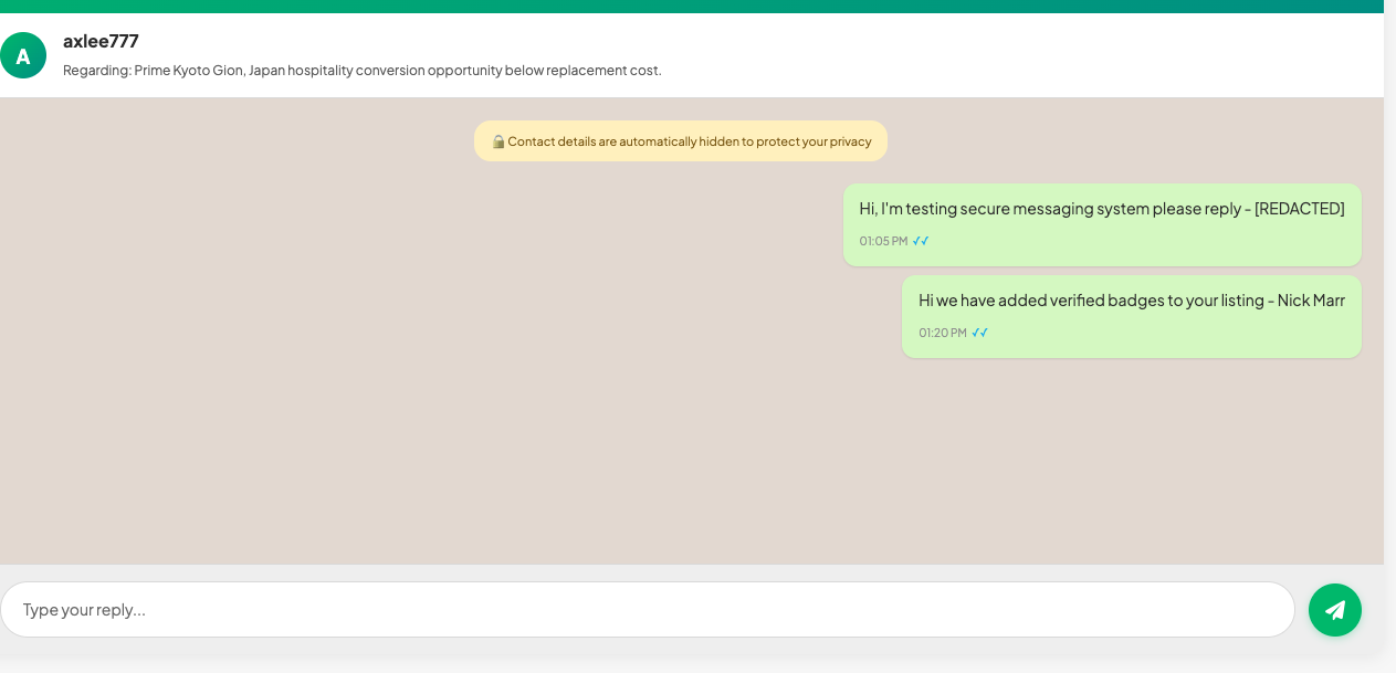 Secure Messaging System Homesgofast