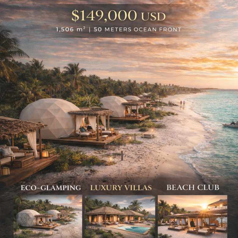 Beachfront eco investment options near Holbox