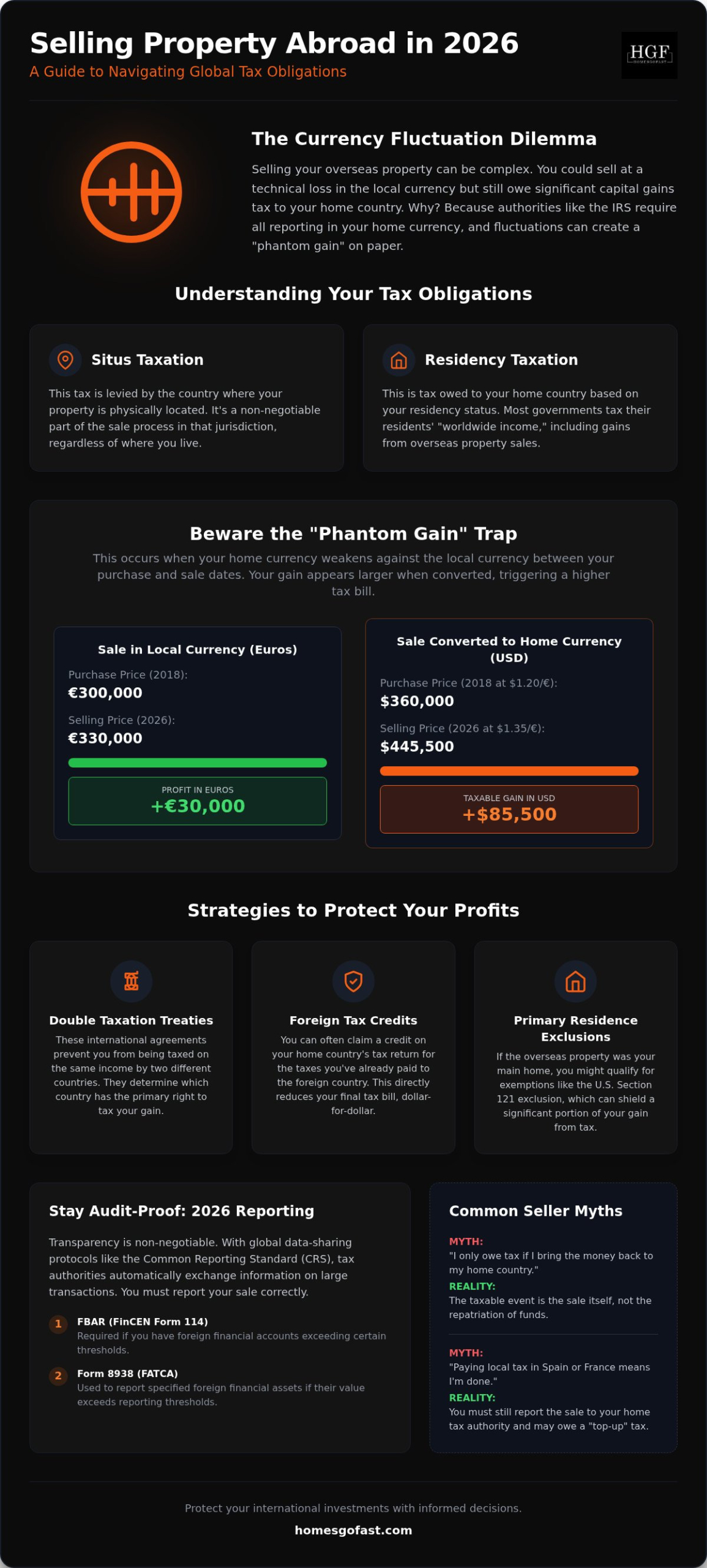 Tax Implications of Selling Property Abroad: The 2026 Global Seller's Guide